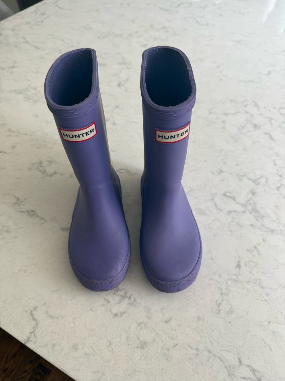 Hunter Purple Kids Rain Boots